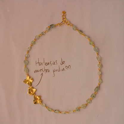 Collar Choker Cuarzos Tres Hortensia