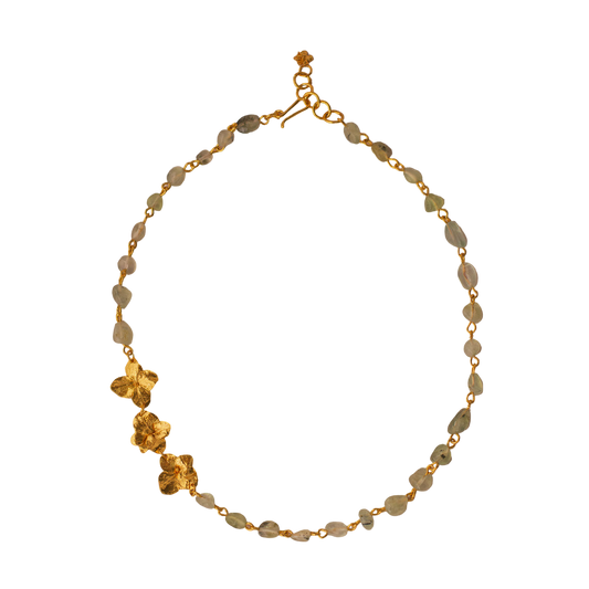 Collar Choker Cuarzos Tres Hortensia