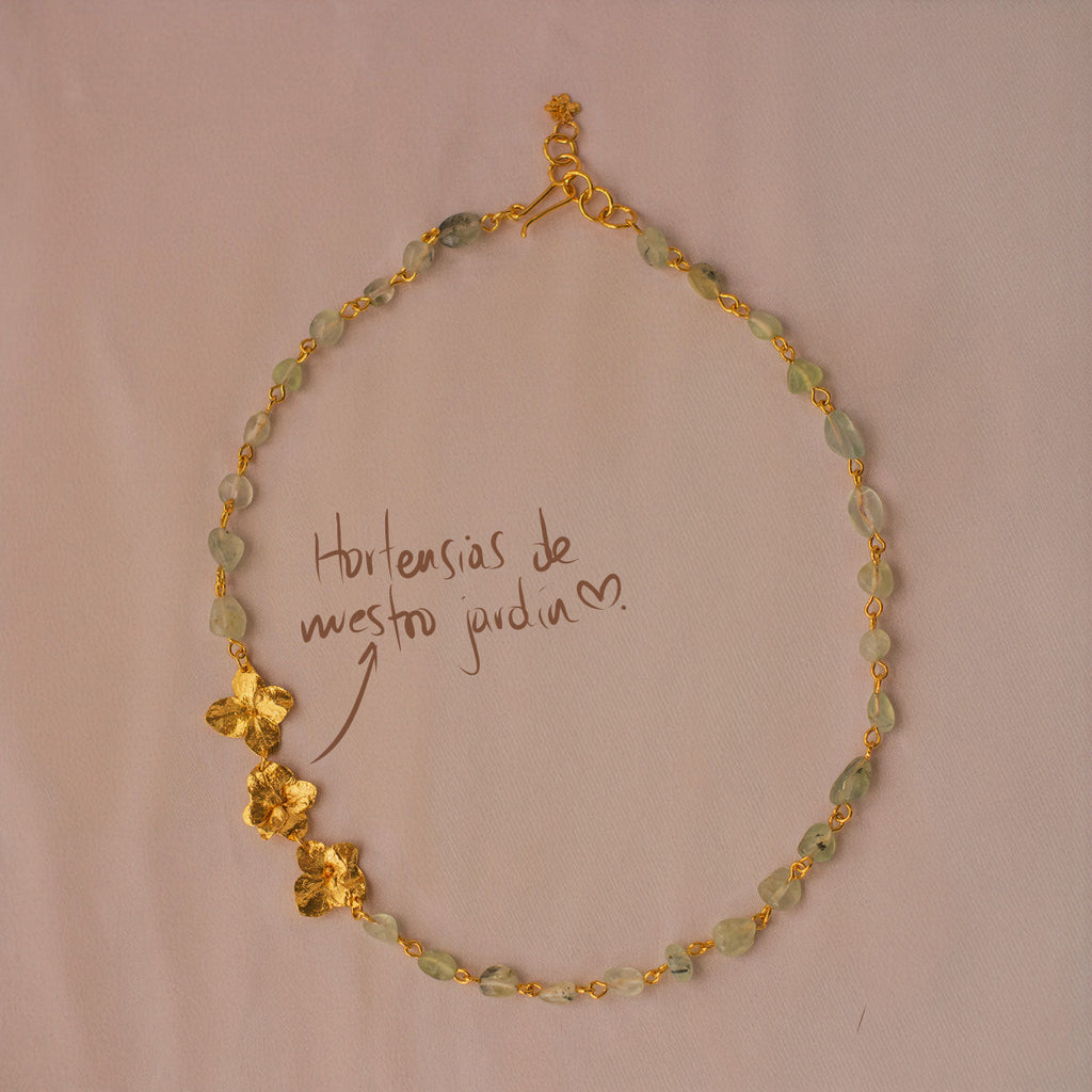 Collar Choker Cuarzos Tres Hortensia