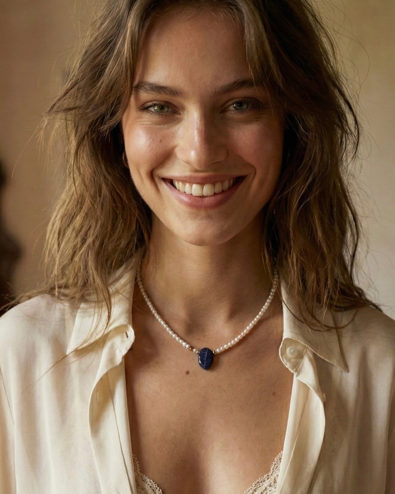 COLLAR CHOKER PERLAS ESMERALDA