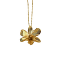 Collar Orquidea Dendrobium Sauco Esmeralda