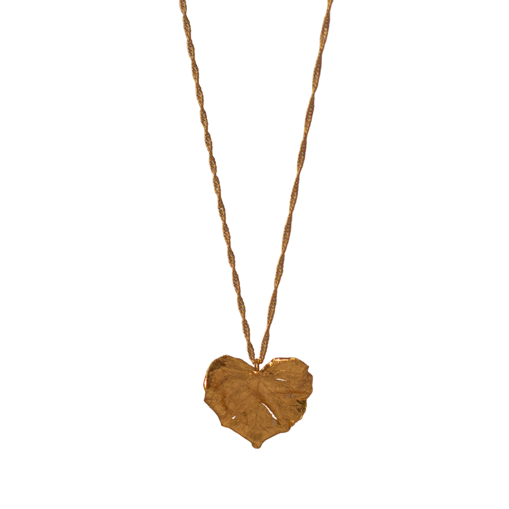 Gargantilla Hoja Corazon Inmortalizado