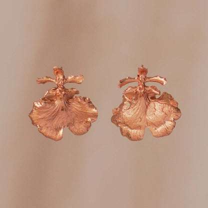 Aretes Topo Orquidea Dama Danzante