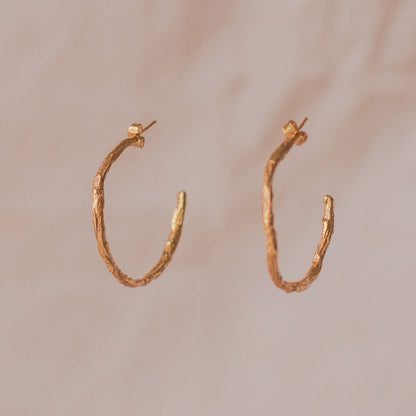 Aretes Candonga Ramita Palma Grandes