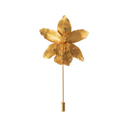 Broche Orquidea Red Fire