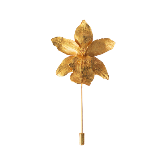 Broche Orquidea Red Fire