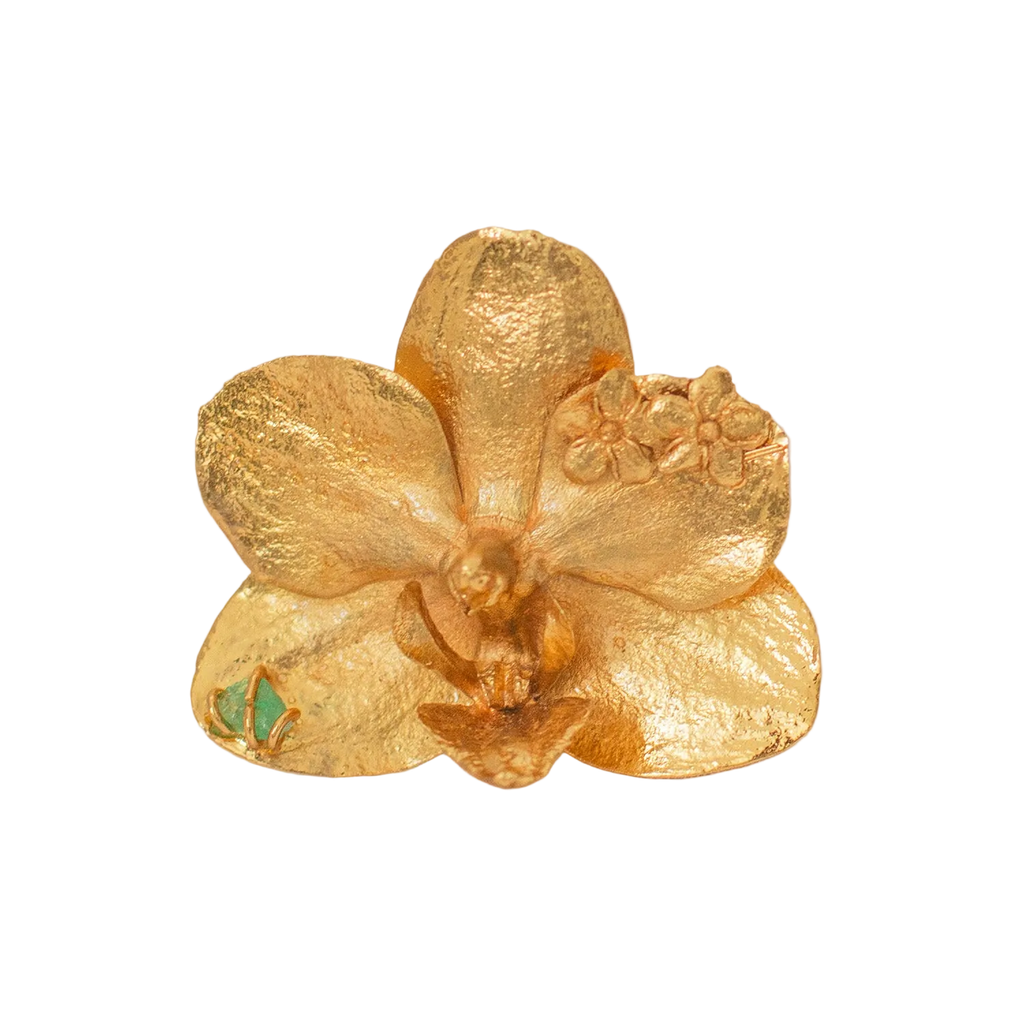 Anillo Orquidea Phalaenopsis Sauco Esmeralda