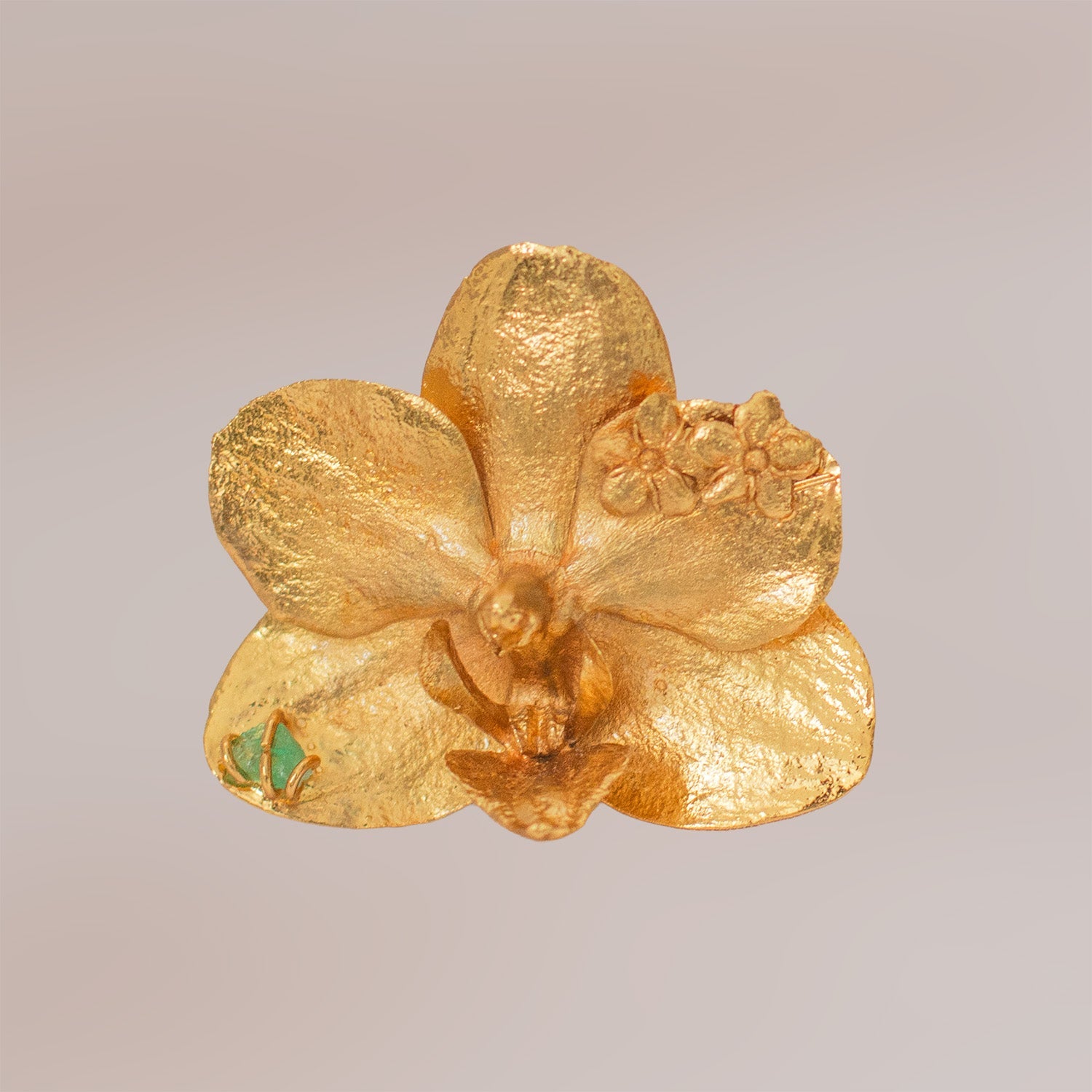Anillo Orquidea Phalaenopsis Sauco Esmeralda