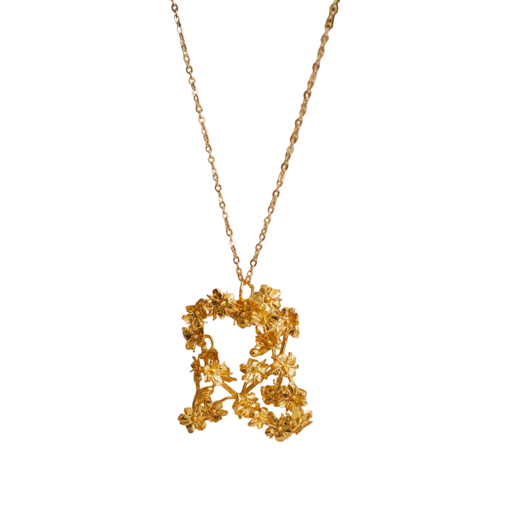 Collar Rama Grande Mini Flor Sauco