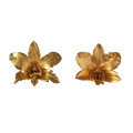 Pendiente Orquidea Dendrobium Esmeralda Sauco