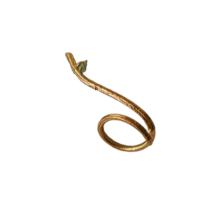 Anillo Ramita Abierto Esmeralda