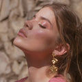 Pendientes Tres Flor Hortensia
