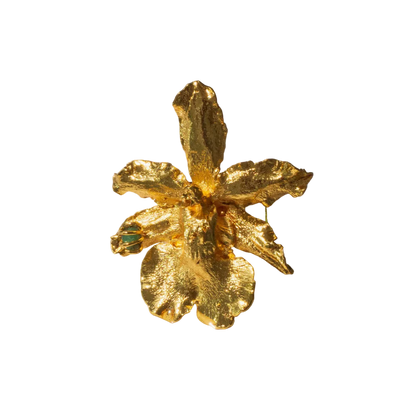 Anillo Orquidea Odontoglossum Esmeralda