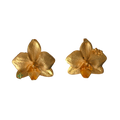 Pendientes Orquidea Phalaenopsis Esmeralda Saucos