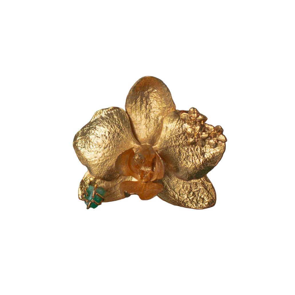 Anillo Orquidea Phalaenopsis Sauco Esmeralda