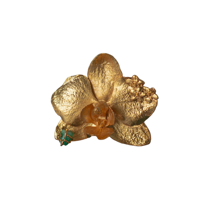 Anillo Orquidea Phalaenopsis Sauco Esmeralda