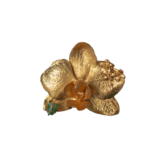 Anillo Orquidea Phalaenopsis Sauco Esmeralda