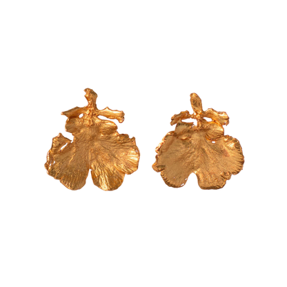 Aretes Topo Orquidea Dama Danzante