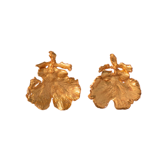 Aretes Topo Orquidea Dama Danzante