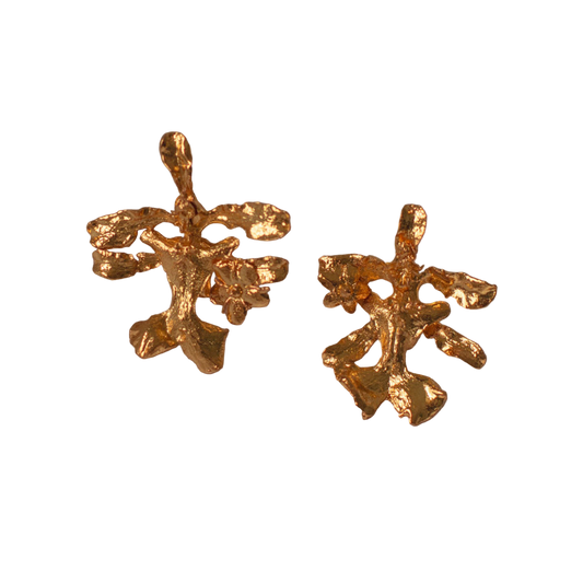 Aretes Topo Orquidea Oncidium