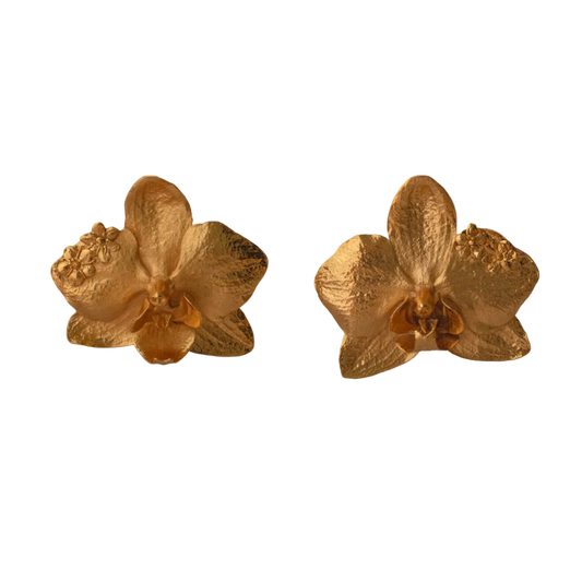 Aretes Orquidea Phalaenopsis Saucos