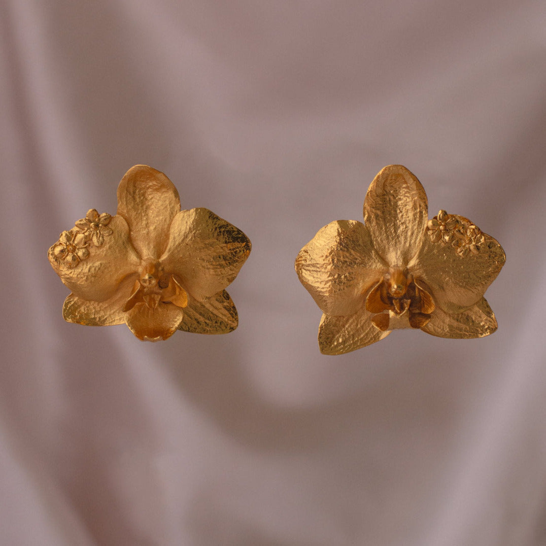 Pendientes Orquidea Phalaenopsis Saucos