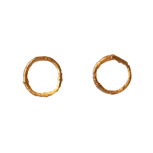 Aretes Topo Aro Ramita Anturio