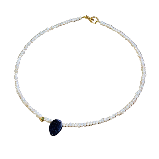 COLLAR CHOKER PERLAS ESMERALDA