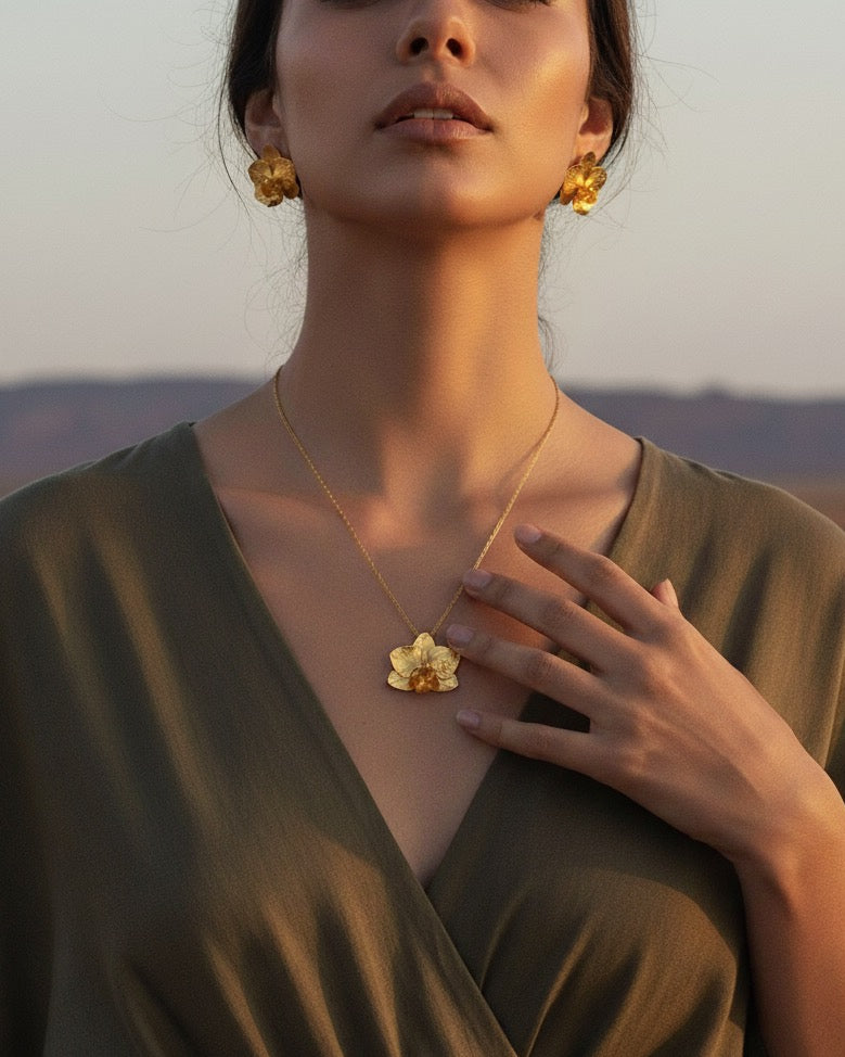 Collar Gargantilla Orquidea Phalaenopsis Baby