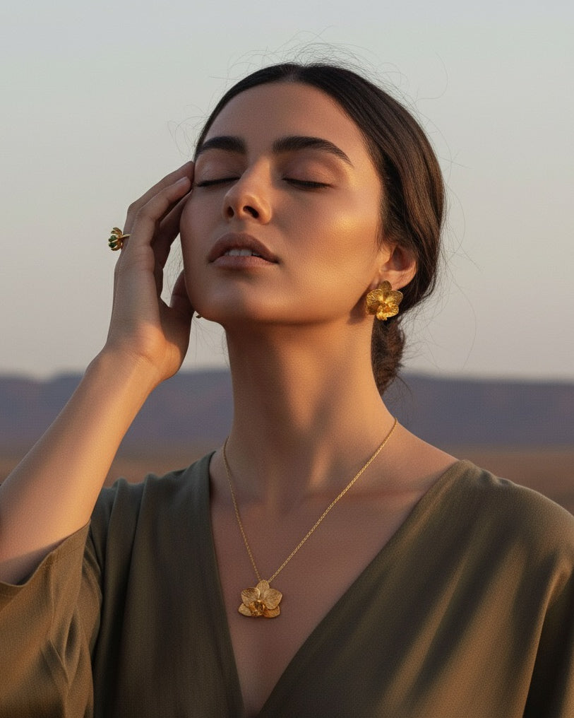 Collar Gargantilla Orquidea Phalaenopsis Baby