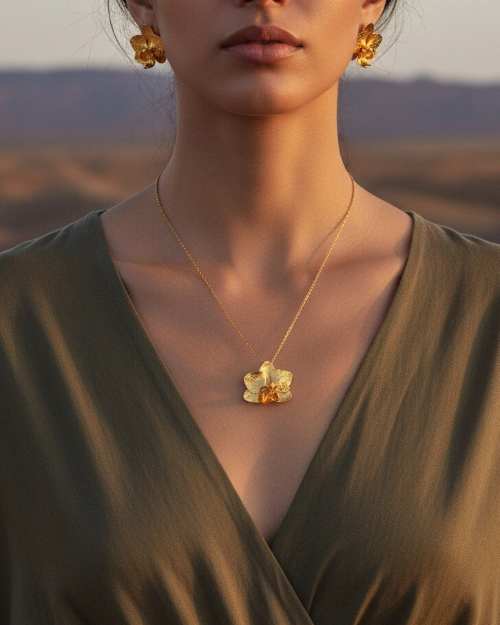 Collar Gargantilla Orquidea Phalaenopsis Baby