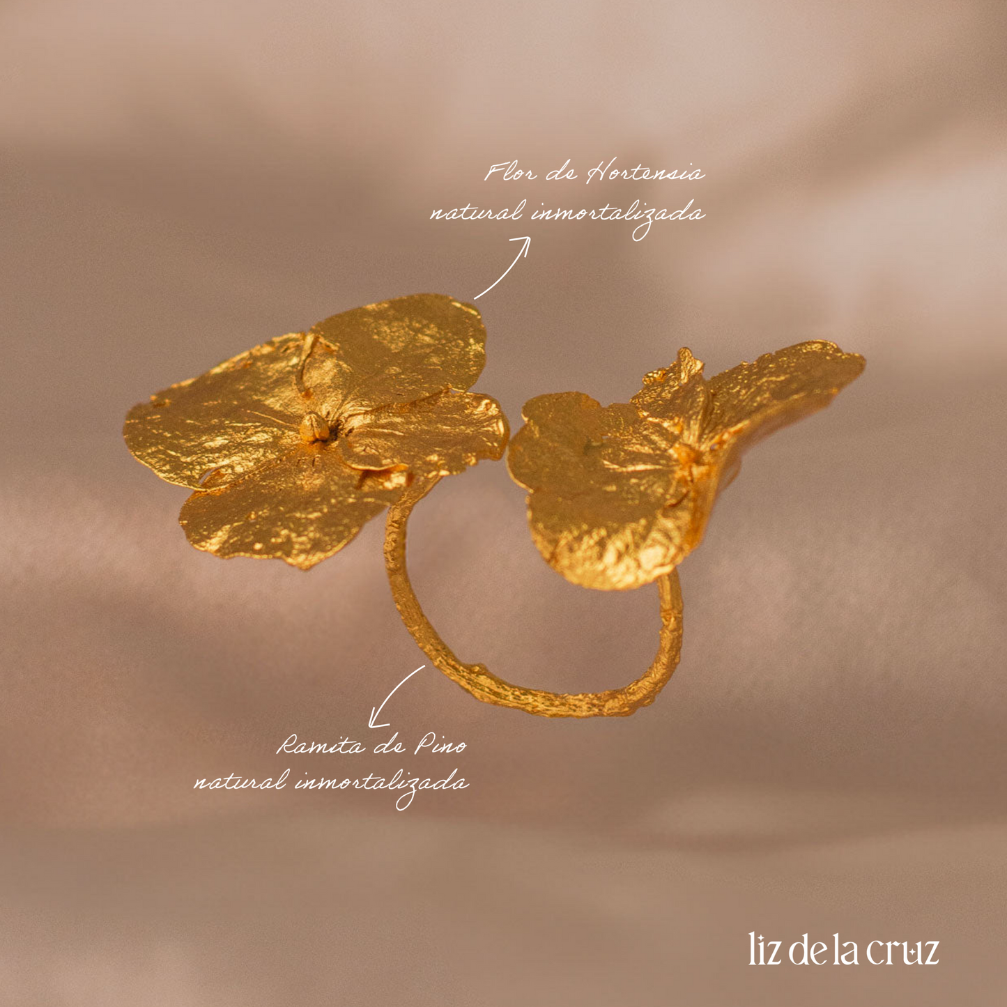 Anillo Dos Hortensias