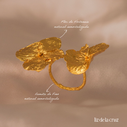 Anillo Dos Hortensias