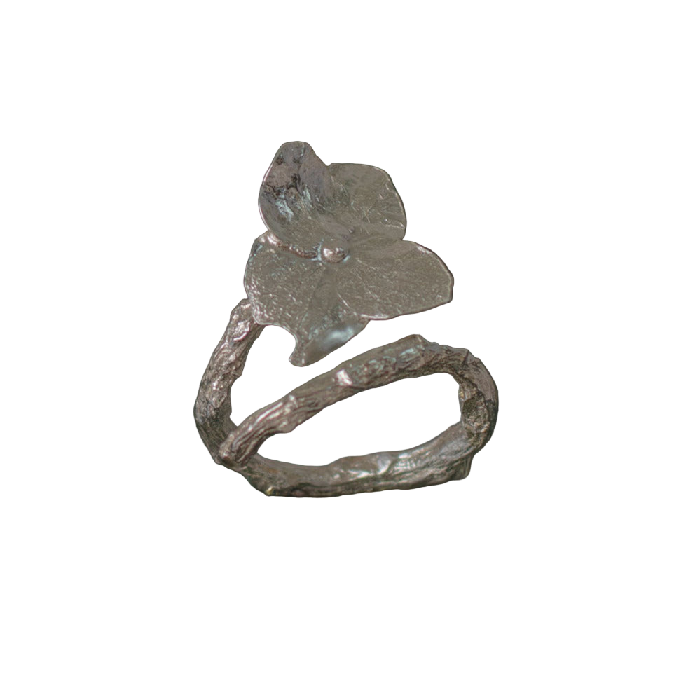 Anillo Hortensia Plata