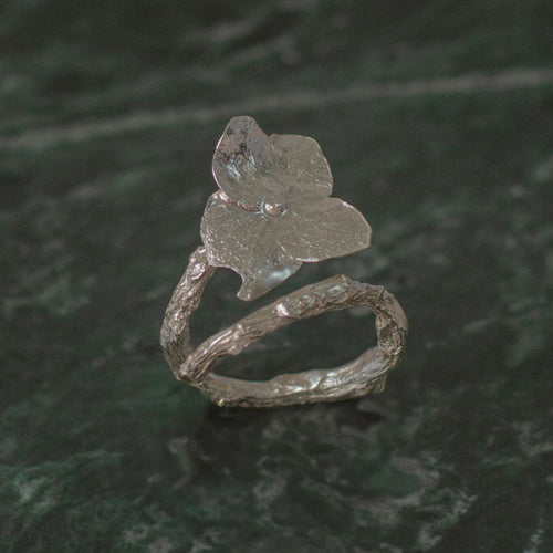 Anillo Hortensia Plata