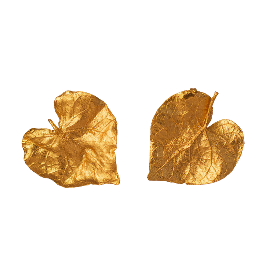 Aretes Topo Hoja Corazon