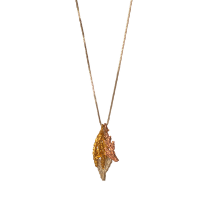 Gargantilla Plata Tres Hojas Pinos