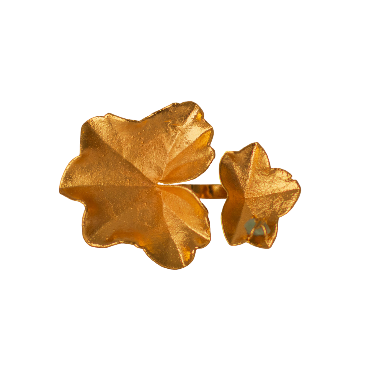 Anillo Dos Hojas Hiedra