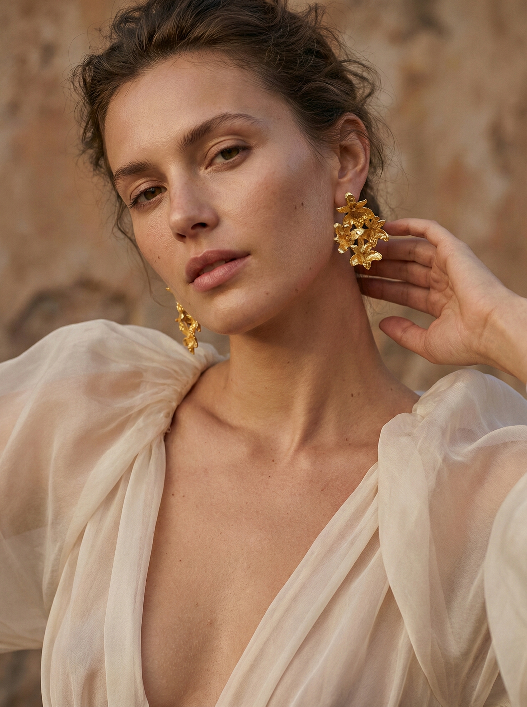 Pendientes Multi Orquidea Maxilaria