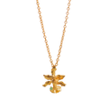 Collar Orquidea Chocolate Esmeralda