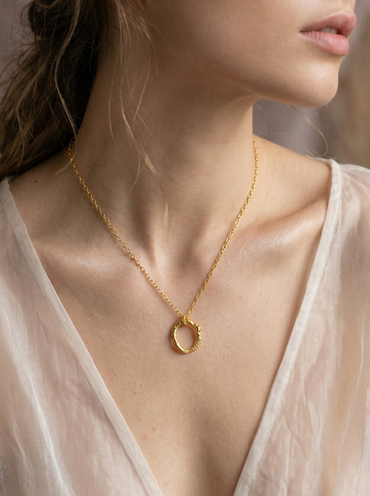 Collar Gargantilla Aro Ramita Palma