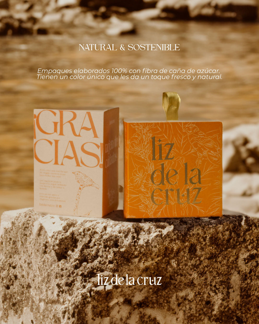 Empaque ecológico de lujo Liz de la Cruz Joyería Natural